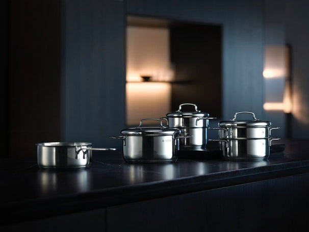 WMF Mini-Topfset – 5-teilig – Stielkasserolle ø 16, 20, 20 und 24 cm sowie Stielkasserolle ø 16 cm
