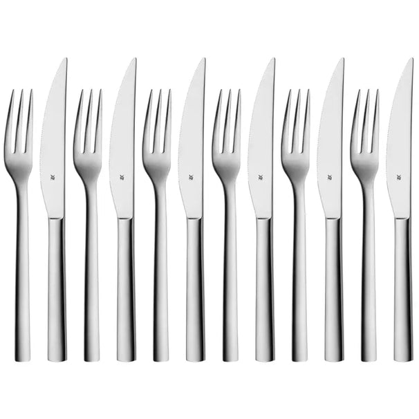 WMF Steakbesteckset Nuova - 12-teilig / 6 Personen