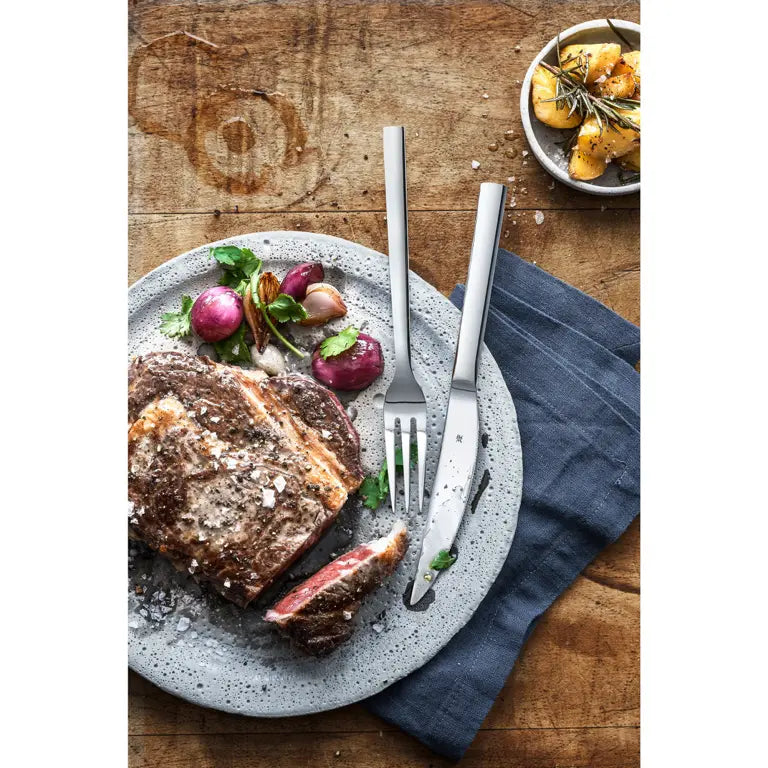 WMF Steakmesser Nuova - 6 Stück - Inklusive GRATIS Cookinglife Pfeffer- und Salzmahlerset
