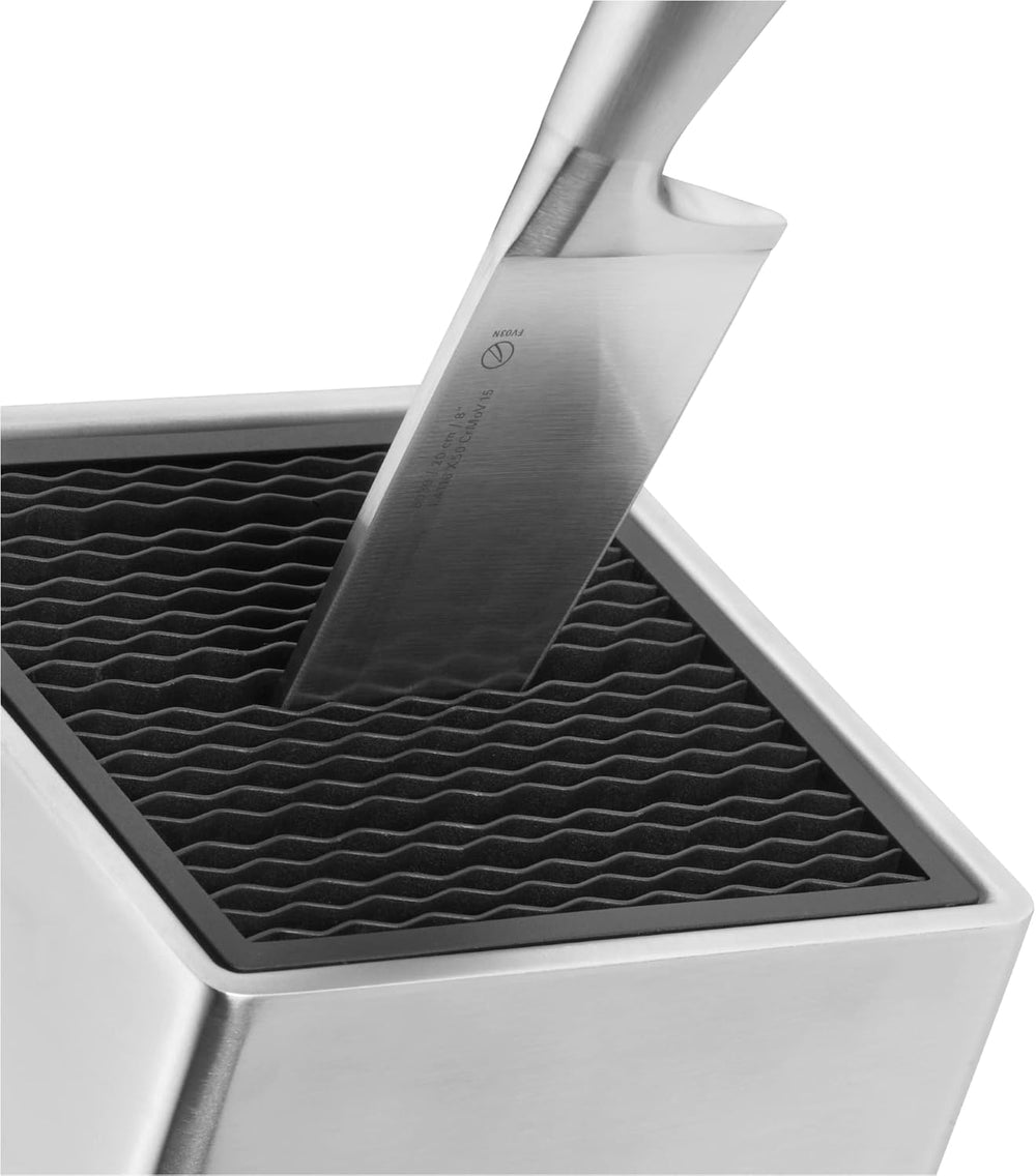 WMF Messerblock Grand Gourmet 6-teilig - Komplett aus Edelstahl - Performance Cut