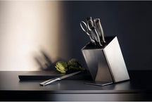 WMF Messerblock Grand Gourmet 6-teilig - Komplett aus Edelstahl - Performance Cut