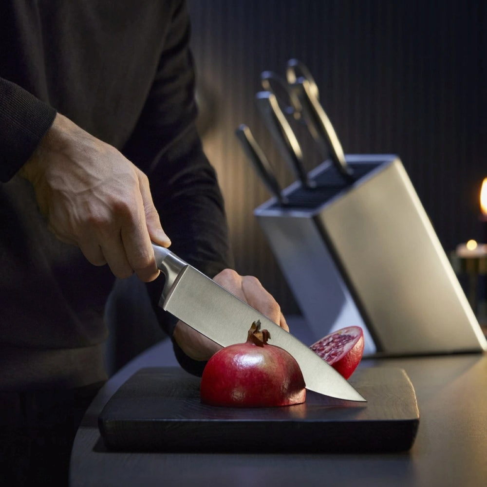WMF Messerblock Grand Gourmet 6-teilig - Komplett aus Edelstahl - Performance Cut
