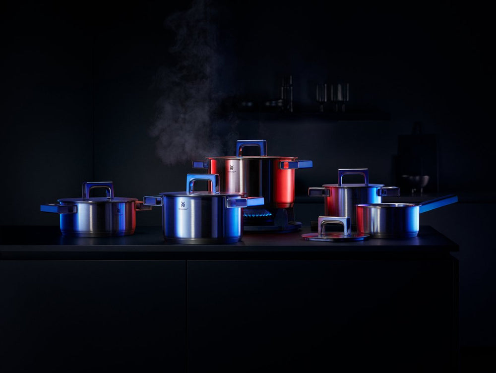 WMF Topfset Ultimate Cool 5-teilig - Edelstahl - Kochtöpfe ø 16, 20, 20, 24 cm & Stieltopf ø 16 cm