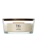 WoodWick Duftkerze Ellipse Patchouli Crème - 9 cm / 19 cm - Duftkerze im Glas - Holzdocht
