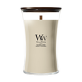 WoodWick Duftkerze Large Patchouli Crème - 18 cm / ø 10 cm - Duftkerze im Glas - Holzdocht