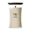 WoodWick Duftkerze Large Patchouli Crème - 18 cm / ø 10 cm - Duftkerze im Glas - Holzdocht