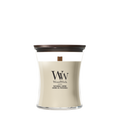 WoodWick Duftkerze Medium Patchouli Crème - 11 cm / ø 10 cm - Duftkerze im Glas - Holzdocht