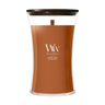 WoodWick Duftkerze Large Saffron Smoke - 18 cm / ø 10 cm - Duftkerze im Glas - Holzdocht