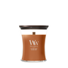 WoodWick Duftkerze Medium Saffron Smoke - 11 cm / ø 10 cm - Duftkerze im Glas - Holzdocht
