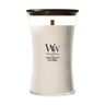 WoodWick Duftkerze Large Tonka & Almond Milk - 18 cm / ø 10 cm - Duftkerze im Glas - Holzdocht