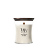 WoodWick Duftkerze Medium Tonka & Almond Milk - 11 cm / ø 10 cm - Duftkerze im Glas - Holzdocht
