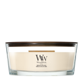 WoodWick Duftkerze Ellipse Vanilla & Sea Salt - 9 cm / 19 cm - Duftkerze im Glas - Holzdocht