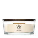 WoodWick Duftkerze Ellipse Vanilla & Sea Salt - 9 cm / 19 cm - Duftkerze im Glas - Holzdocht