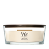 WoodWick Duftkerze Ellipse Vanilla & Sea Salt - 9 cm / 19 cm - Duftkerze im Glas - Holzdocht