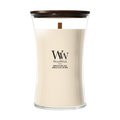 WoodWick Duftkerze Large Vanilla & Sea Salt - 18 cm / ø 10 cm - Duftkerze im Glas - Holzdocht
