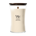 WoodWick Duftkerze Large Vanilla & Sea Salt - 18 cm / ø 10 cm - Duftkerze im Glas - Holzdocht