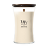WoodWick Duftkerze Large Vanilla & Sea Salt - 18 cm / ø 10 cm - Duftkerze im Glas - Holzdocht