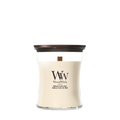 WoodWick Duftkerze Medium Vanilla & Sea Salt - 11 cm / ø 10 cm - Duftkerze im Glas - Holzdocht