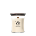 WoodWick Duftkerze Medium Vanilla & Sea Salt - 11 cm / ø 10 cm - Duftkerze im Glas - Holzdocht