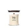 WoodWick Duftkerze Medium Vanilla & Sea Salt - 11 cm / ø 10 cm - Duftkerze im Glas - Holzdocht