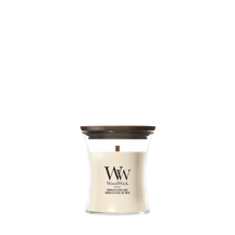 WoodWick Duftkerze Mini Vanilla & Sea Salt - 8 cm / ø 7 cm - Duftkerze im Glas - Holzdocht