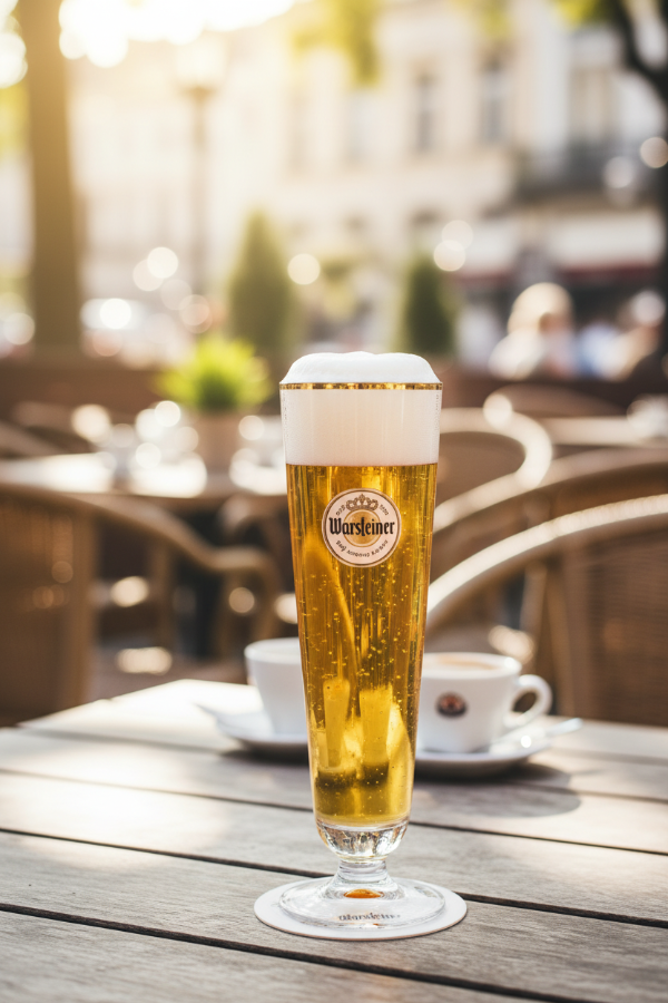Warsteiner Biergläser mit Fuß 200 ml - 6 Stück