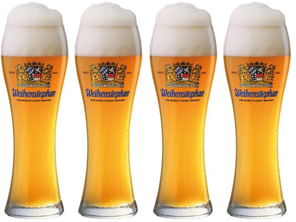 Weihenstephaner Biergläser Weizen - 500 ml - 4 Stück
