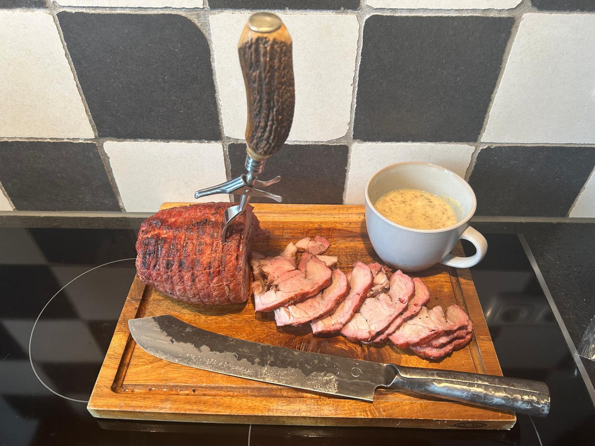 Low & slow Groninger Stolz, direkt vom Grill.