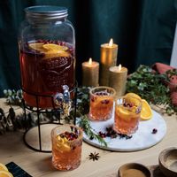 Mit Cranberries, Orange und Gewürzen