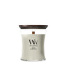 WoodWick Duftkerze Medium Fireside - 11 cm / ø 10 cm - Duftkerze im Glas - Holzdocht