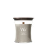 WoodWick Duftkerze Medium Wood Smoke - 11 cm / ø 10 cm - Duftkerze im Glas - Holzdocht