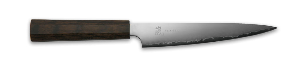 Yaxell Tranchiermesser Hana 15 cm – 3-lagiger Edelstahl – dunkelbrauner Pakkaholzgriff
