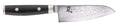 Yaxell Santoku-Messer, Klinge 12,5 cm – 69-lagiger Damaststahl – Griff aus Canvas-Micarta