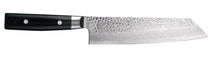 Yaxell Kiritsuke messer Zen 20 cm – 37-lagiger Damaststahl aus Edelstahl – Griff aus Canvas-Micarta