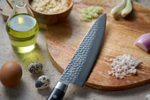 Yaxell Zen Kochmesser 24 cm – 37-lagiger Damaststahl – Griff aus Canvas-Micarta