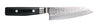 Yaxell Santoku-Messer Zen 16,5 cm – 37-lagiger Damaststahl – Raster auf Canvas-Micarta