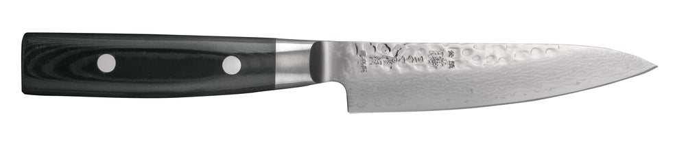 Yaxell Zen Schälmesser 12 cm – 37-lagiger Damaststahl – Griff aus Canvas-Micarta