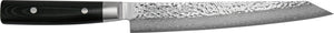 Yaxell Zen Fleischmesser 23 cm – 37-lagiger Damaststahl – Griff aus Canvas-Micarta