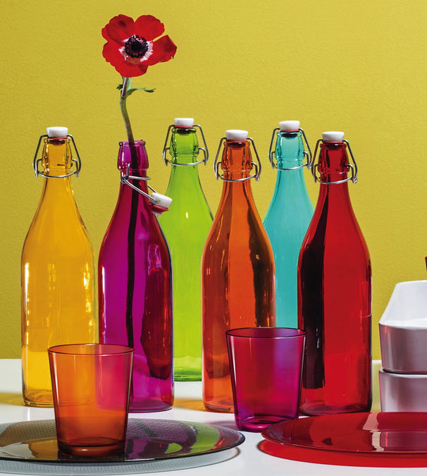 Bormioli Rocco Bügelflasche Giara - Grün - 1 Liter