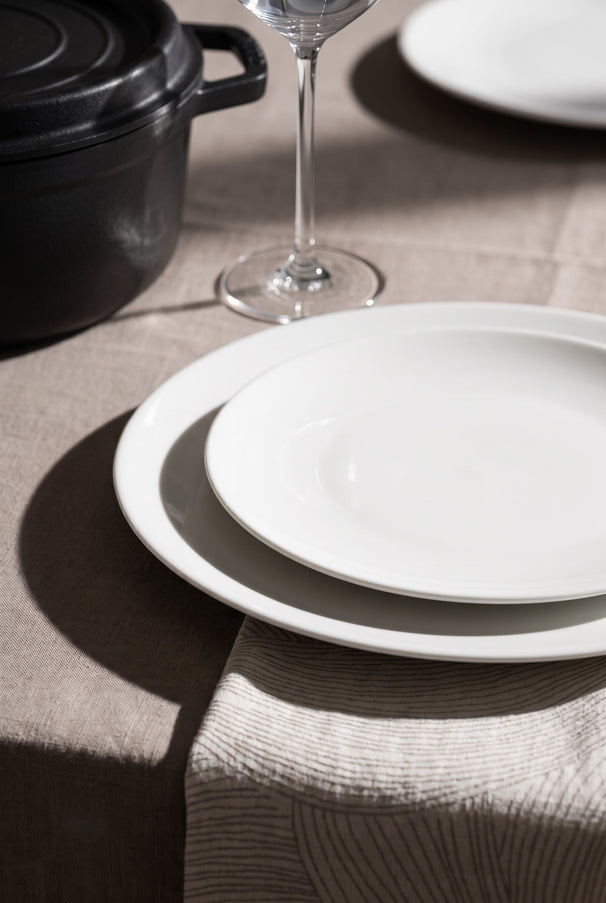 Alessi Geschirrset All-Time 12-teilig / 4 Personen - 4 Speiseteller, 4 Frühstücksteller und 4 Schalen