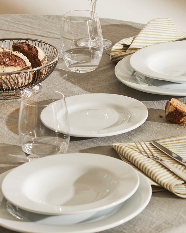 Alessi Geschirrset PlateBowlCup 12-teilig / 4 Personen - 4 Dinner-Teller, 4 Frühstücksteller und 4 Schalen