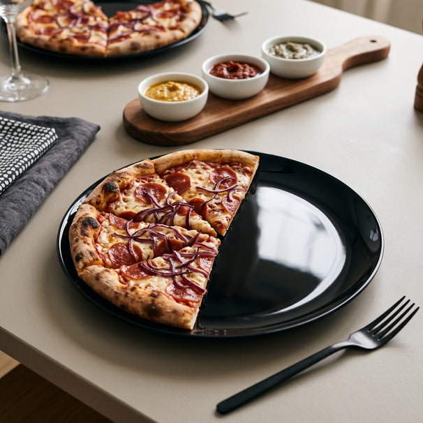 Arcoroc Pizzateller Evolutions Schwarz - ø 32 cm - 6 Stück