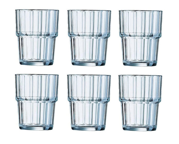 Arcoroc Tumbler Norvege Gehärtetes Glas 200 ml - 6 Stücke