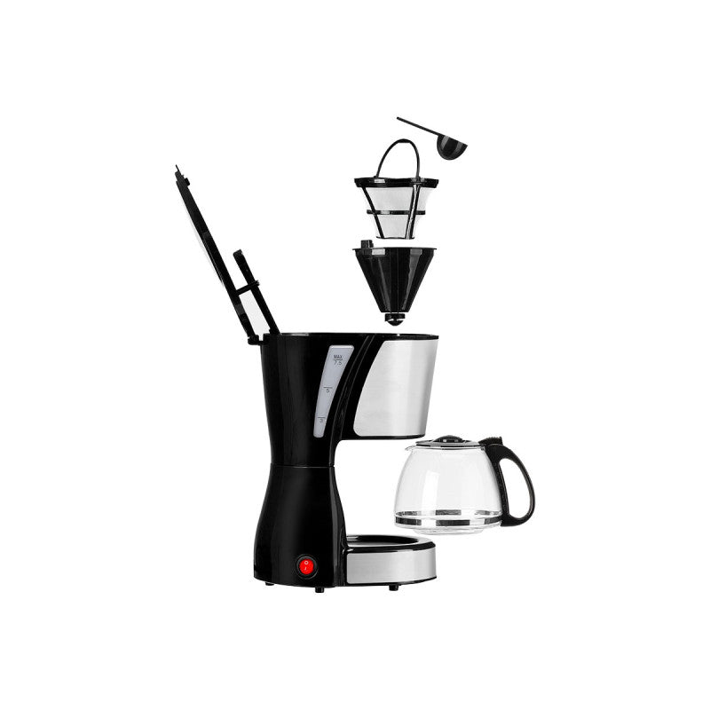 Argon Filter-Kaffeemaschine mit Glaskanne - 6 Tassen - 750 ml