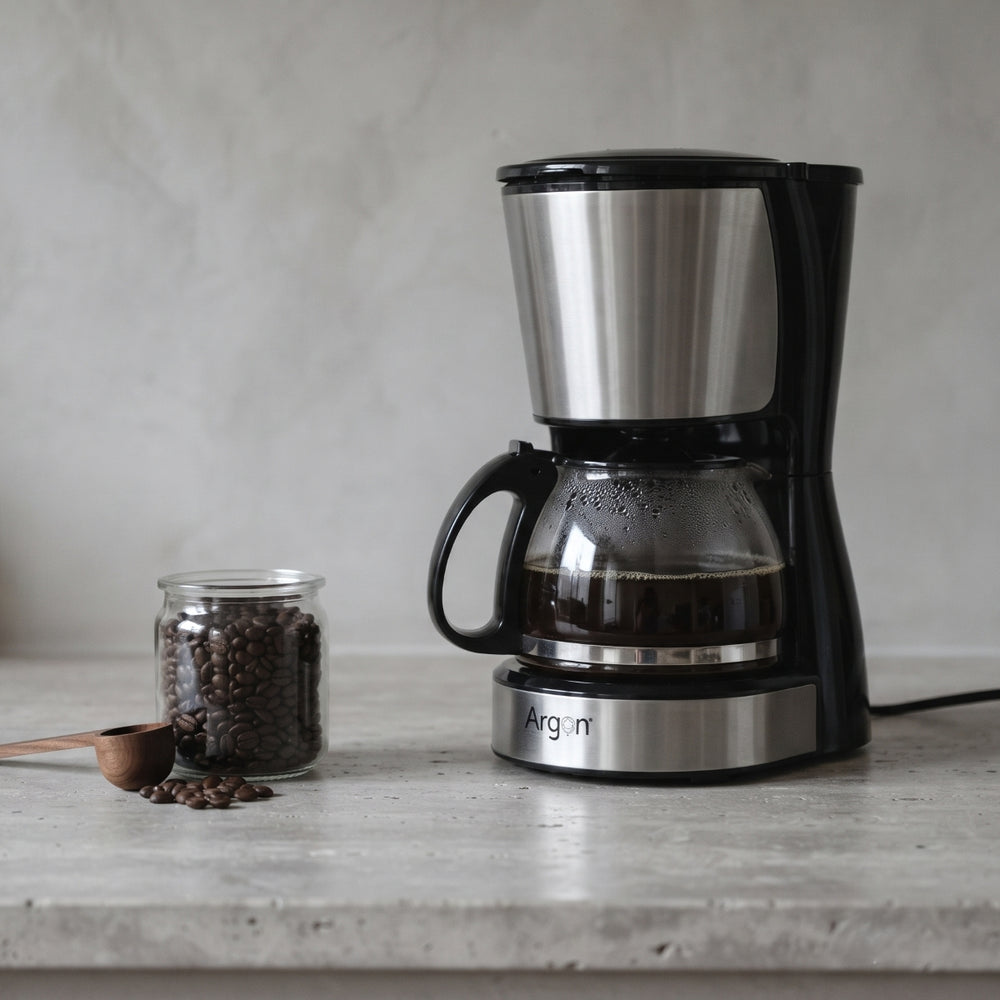 Argon Filter-Kaffeemaschine mit Glaskanne - 6 Tassen - 750 ml