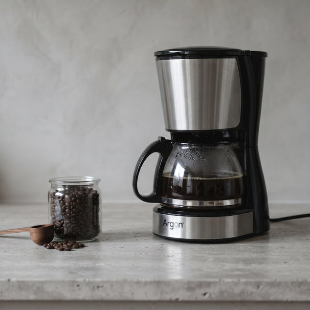 Argon Filter-Kaffeemaschine mit Glaskanne - 6 Tassen - 750 ml