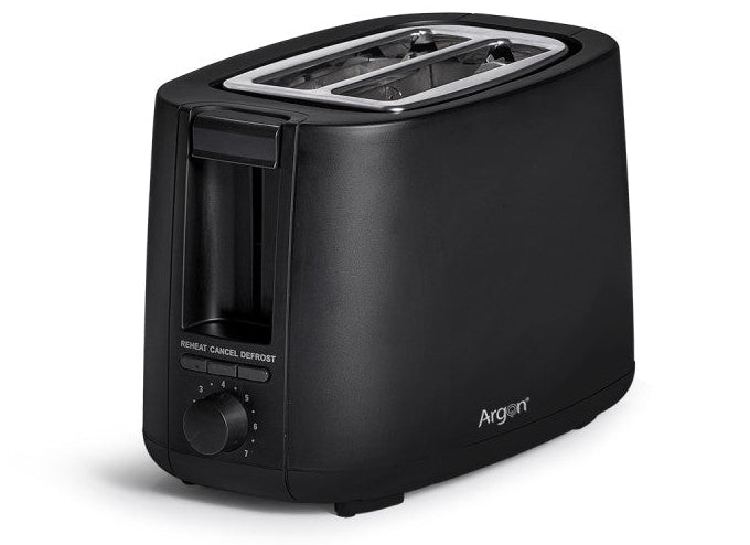 Argon Toaster Matt Schwarz - 2 Schlitze - 750 W
