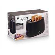 Argon Toaster Matt Schwarz - 2 Schlitze - 750 W