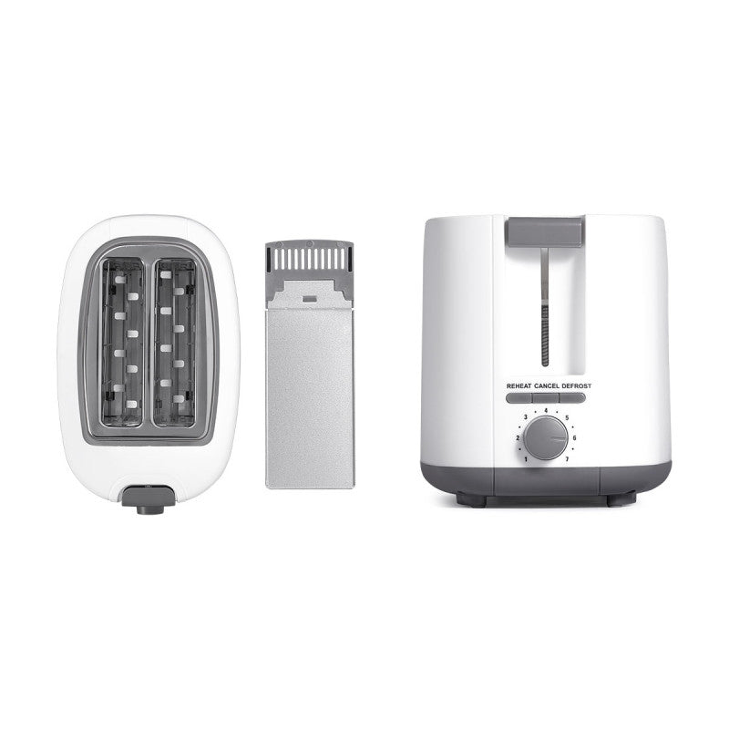 Argon Toaster Matt Weiß - 2 Schlitze - 750 W
