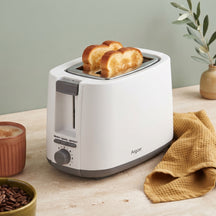 Argon Toaster Matt Weiß - 2 Schlitze - 750 W